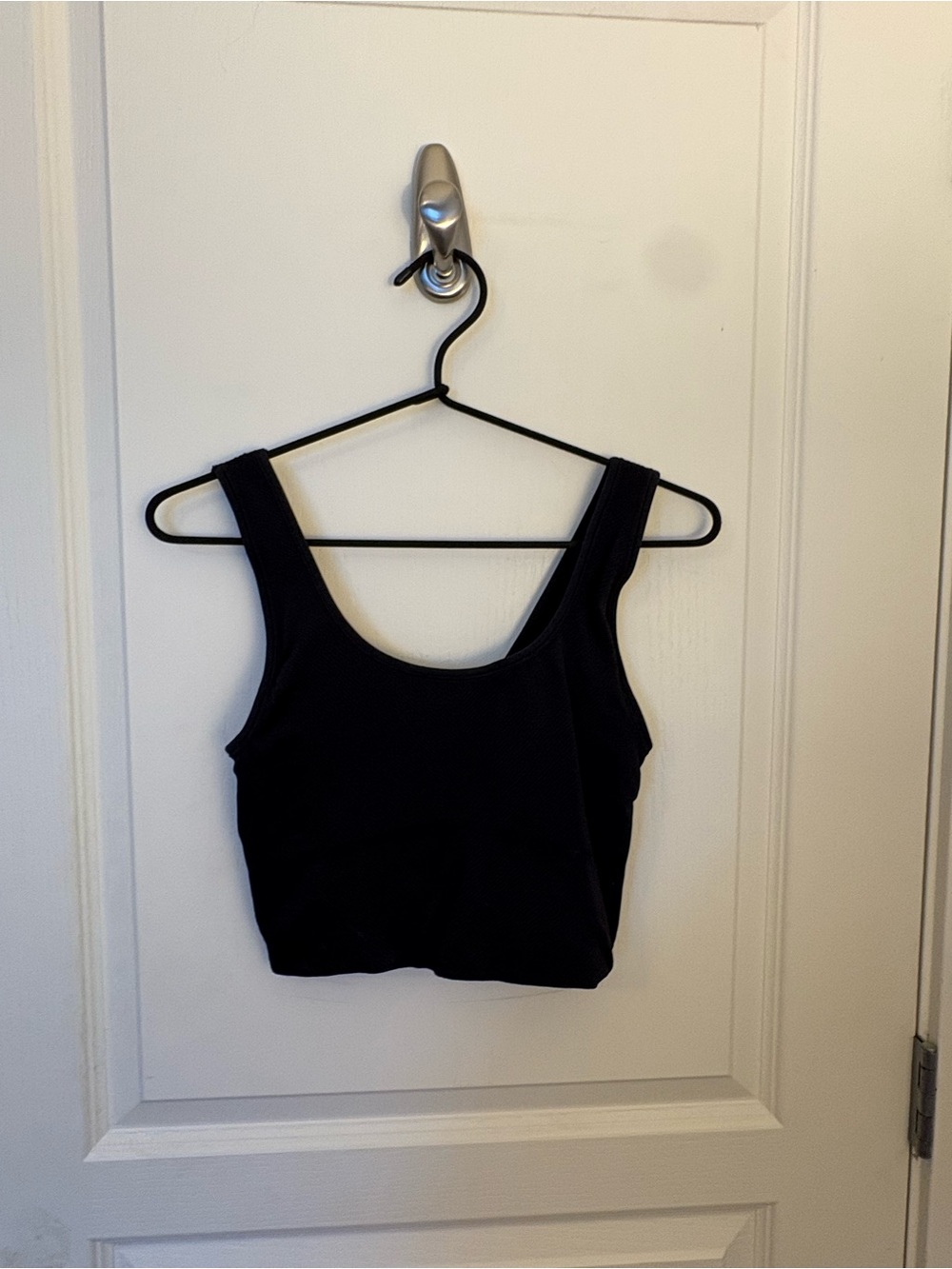 all in motion Black Crop Tank Top